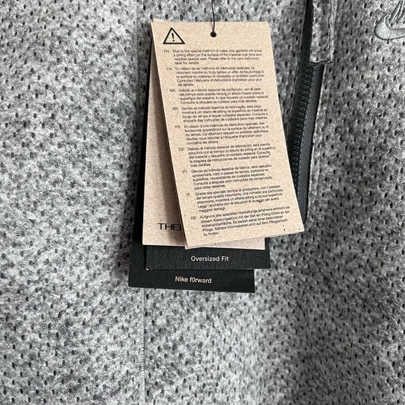 New Nike Forward hooded Bomber Jacket Women's Oversized sz XL - Picture 9 of 13